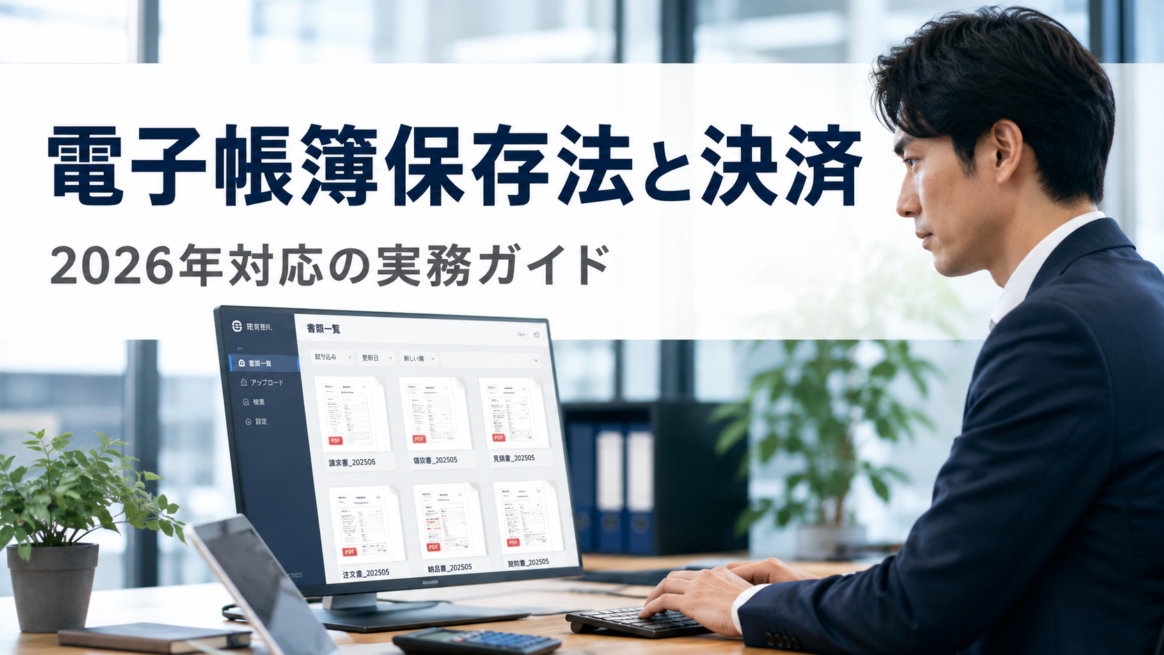 電子帳簿保存法と決済データ管理｜2026年完全適用への実務ガイド