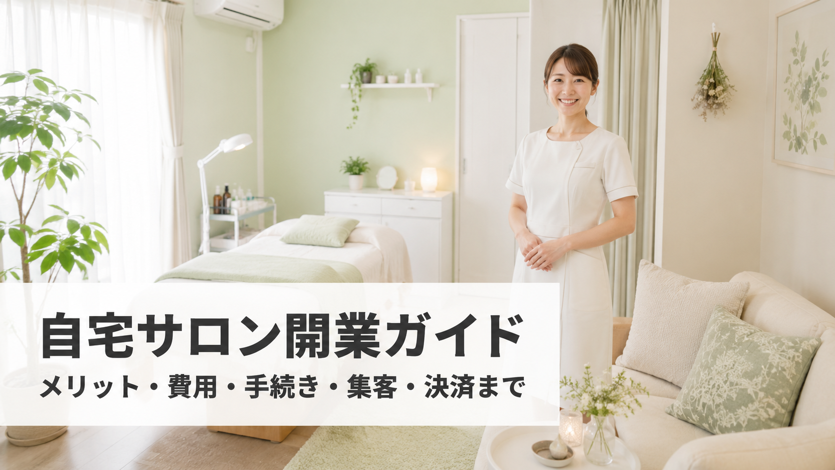 自宅サロン開業ガイド｜メリット・費用・手続き・集客・決済【2026年版】